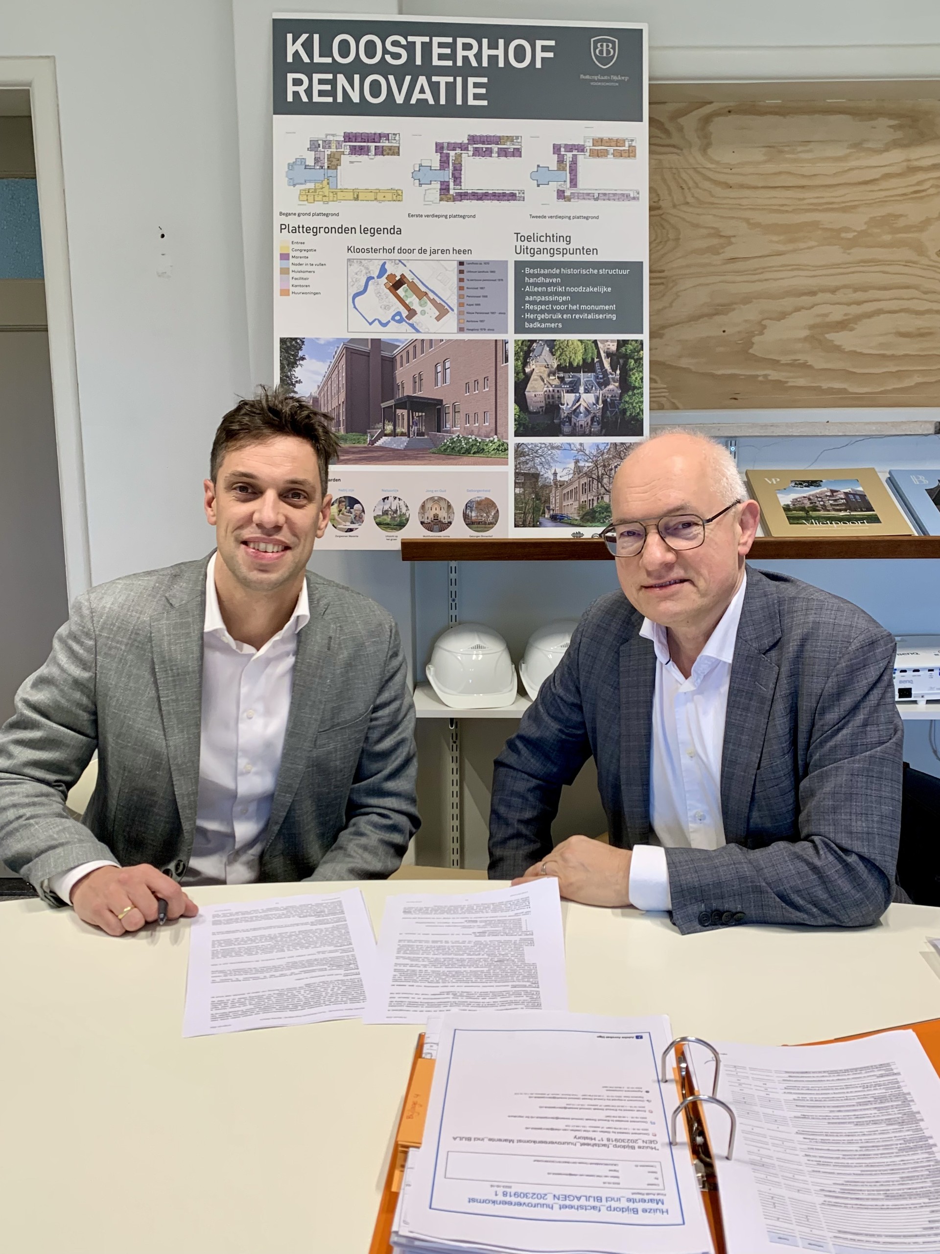 Tekenen huurcontract Marente Oud Bijdorp